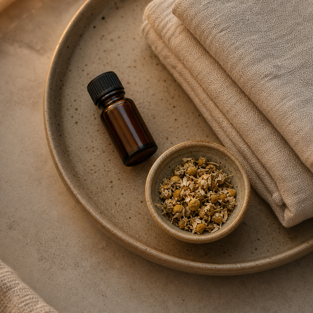 Unbranded bath ritual still life
